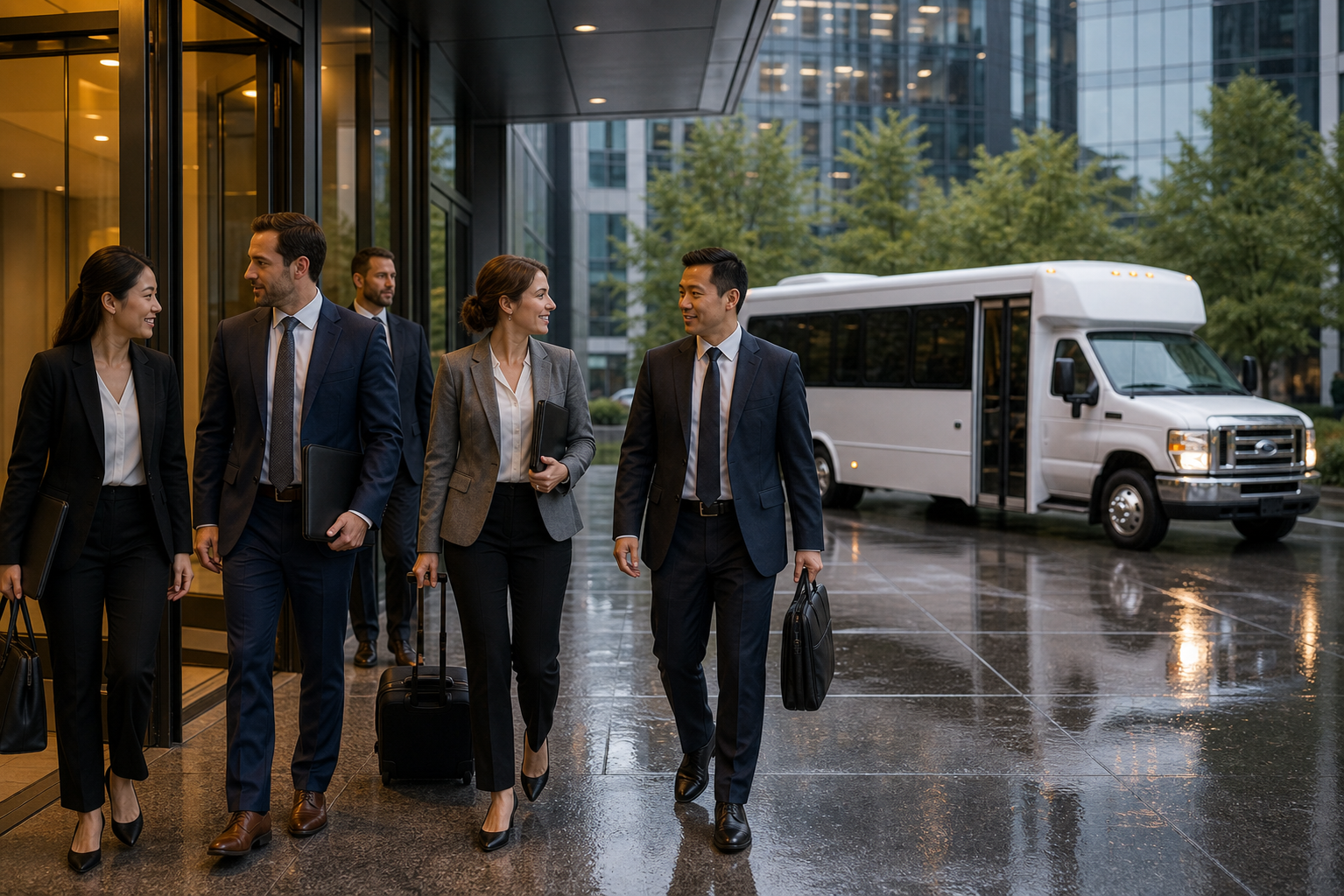 Executive Mini Charter Bus For Corporate Events planning guide